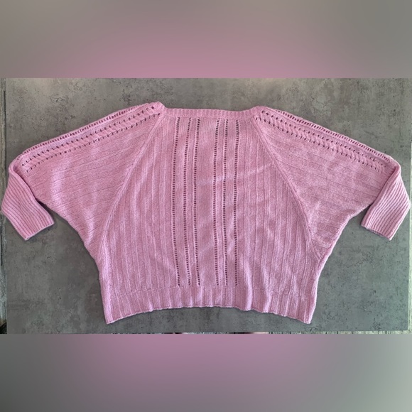 Juicy Couture Oversized Dolman 3/4 Sleeve Cable Knit Sweater, Size L - Picture 2 of 10